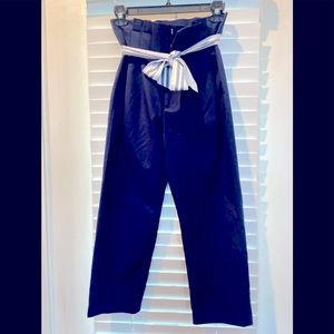 Cremieux paper bag waist pants!!